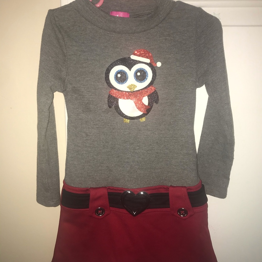 Pinky Christmas dress toddler